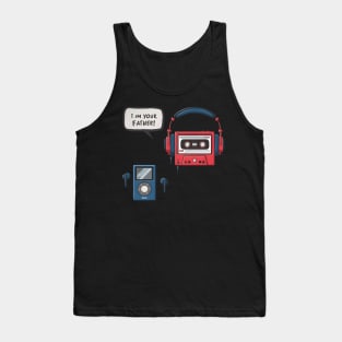 Ipod Cassette Player | I am your father | Nosstalgic T Shirt Design Tank Top